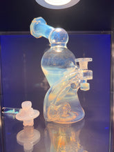 Load image into Gallery viewer, Teigeiro Glass Ghost Double-Up Recycler
