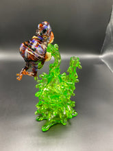 Load image into Gallery viewer, Jahni Glass / Spitter #58, Recycler, Amber spitting Lime Juice
