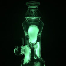 Load image into Gallery viewer, Glow in the Dark Travel Recycler / Moocha Glass
