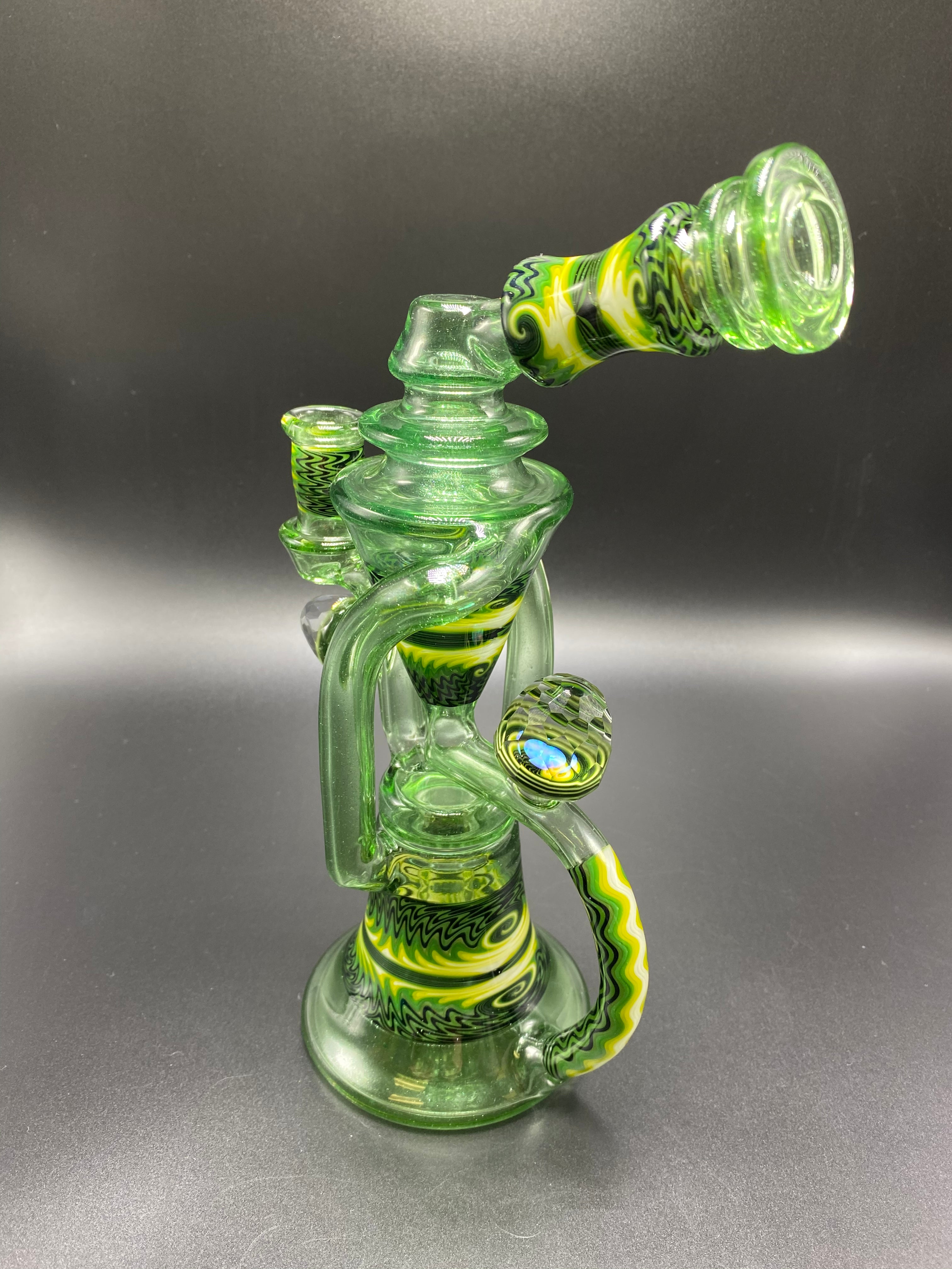 Distortion Glass / Green StarDust Floating Recycler