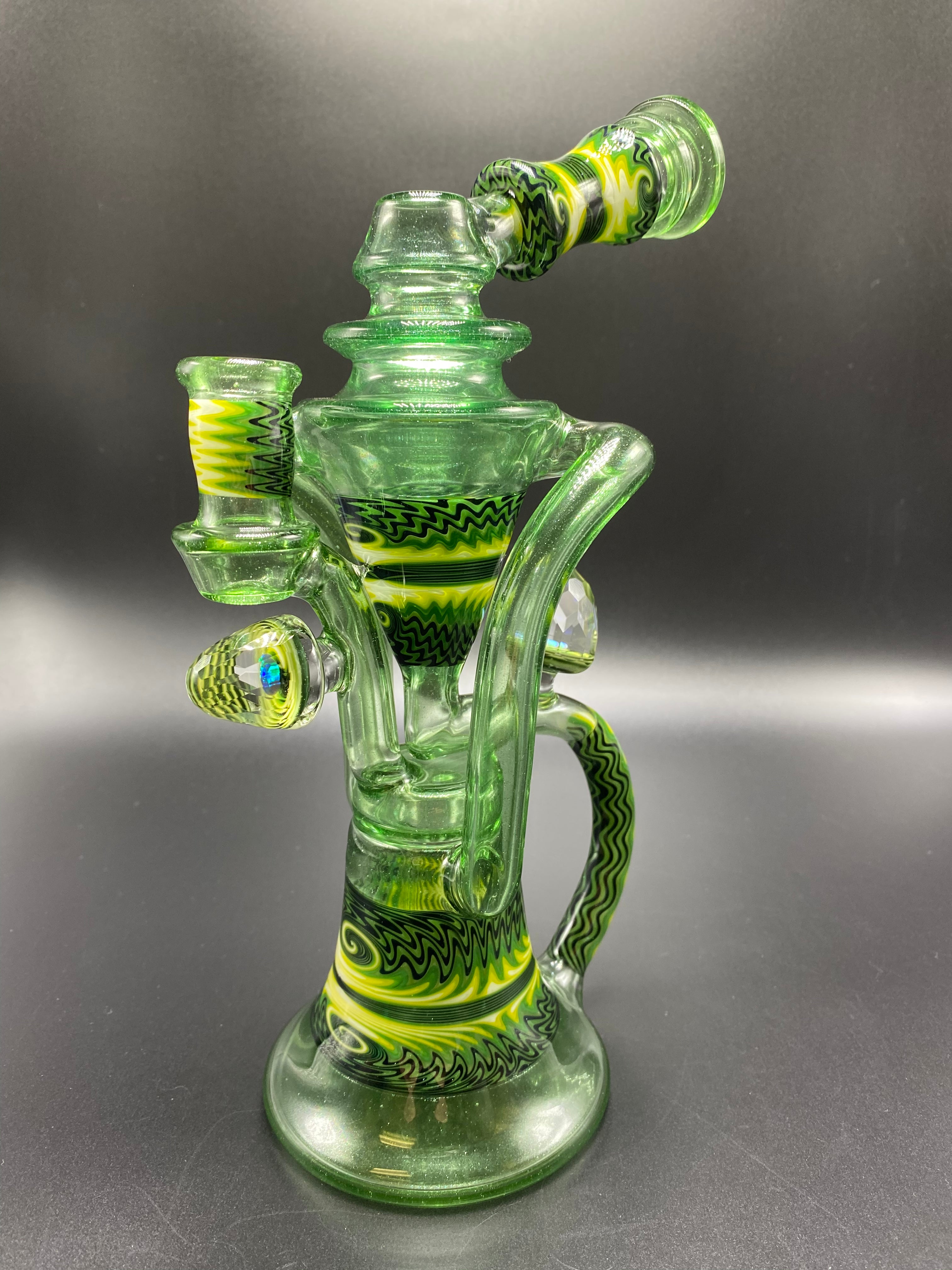 Distortion Glass / Green StarDust Floating Recycler