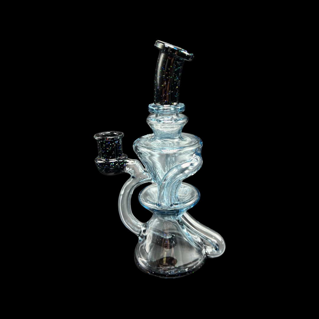 CaptnCronic Glass Mini TwoAndThrough w/ Crushed Opal