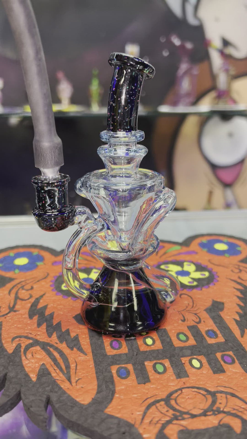 CaptnCronic Glass Mini TwoAndThrough w/ Crushed Opal