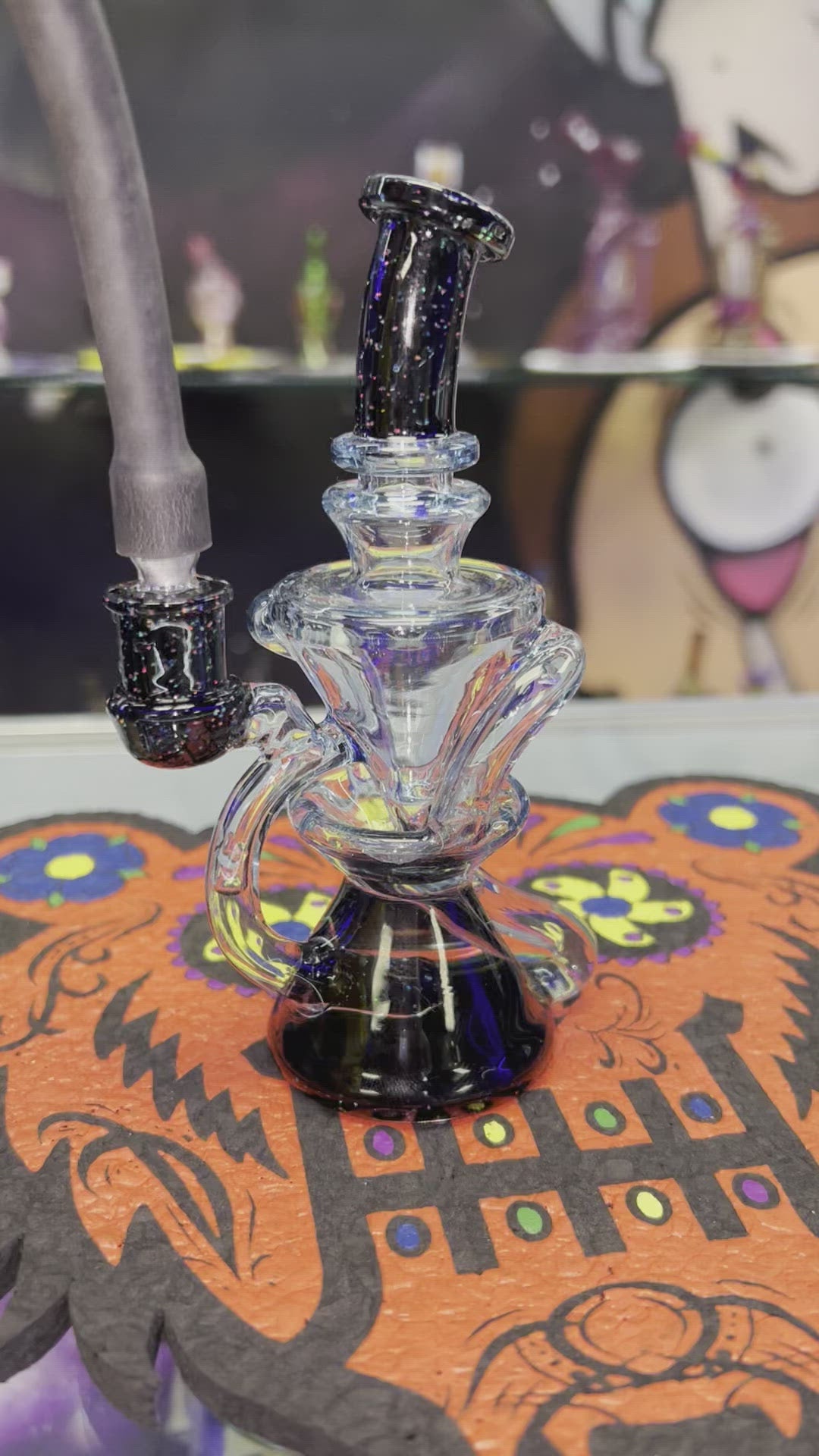 CaptnCronic Glass Mini TwoAndThrough w/ Crushed Opal