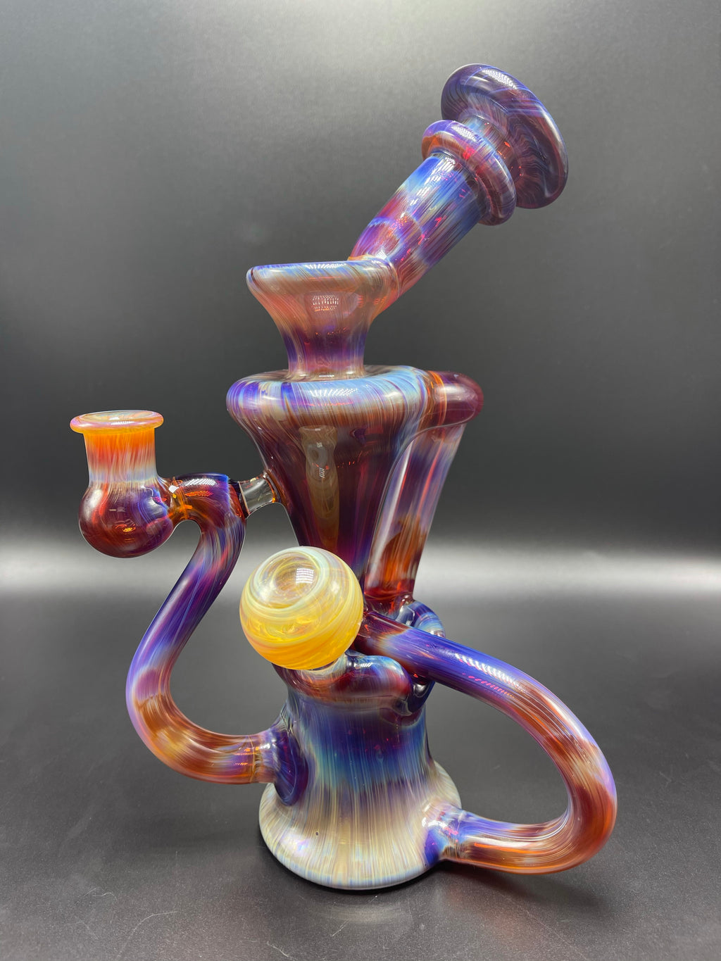 Curse Glass / Amber Purple Floating Recycler